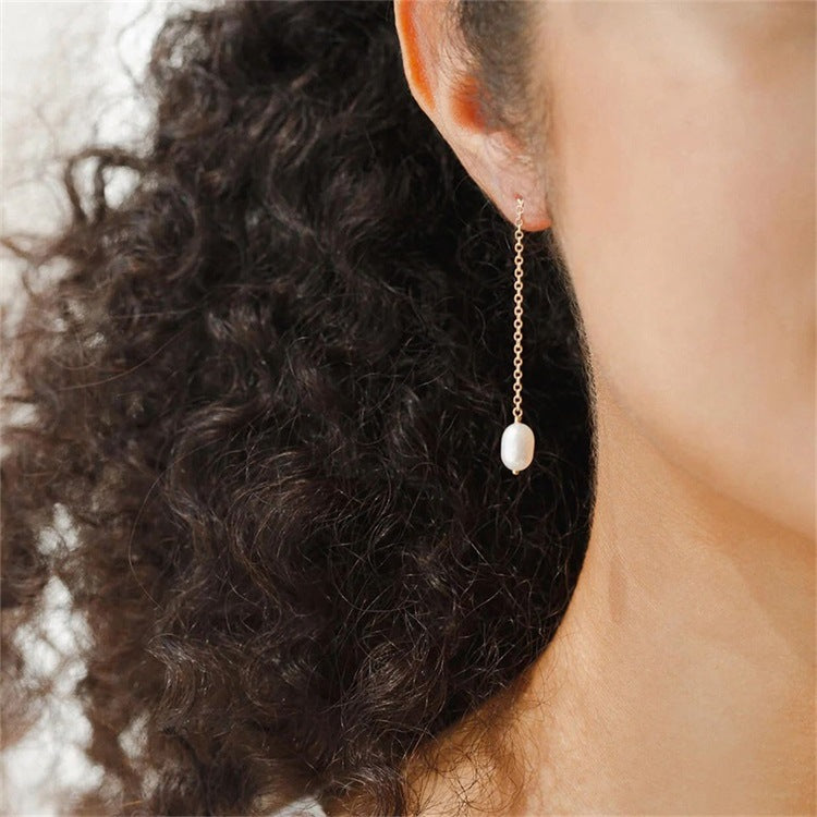 Tessa Pearl Tassel Earrings