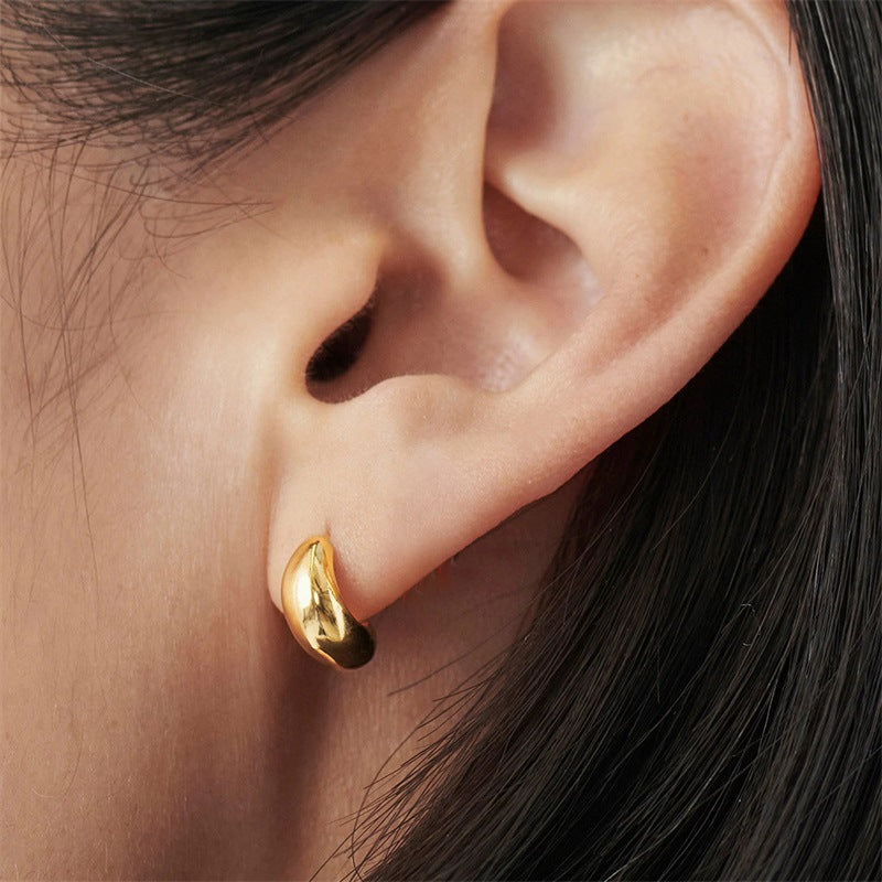 Celeste Gold Huggie Earrings