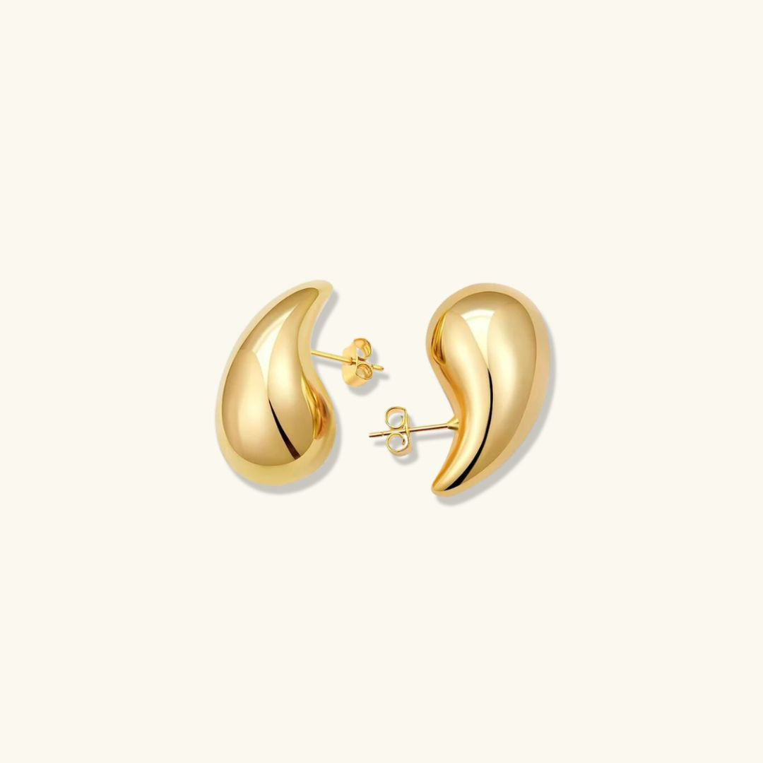 Sandra Teardrop Gold Earrings