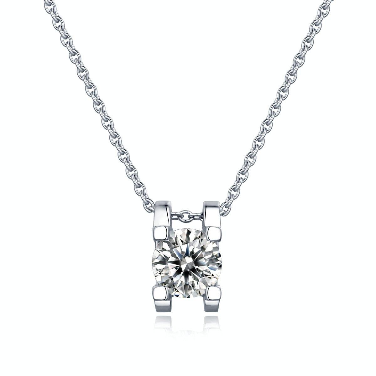 Moissanite Series Beautiful Mood Sterling Silver Necklace