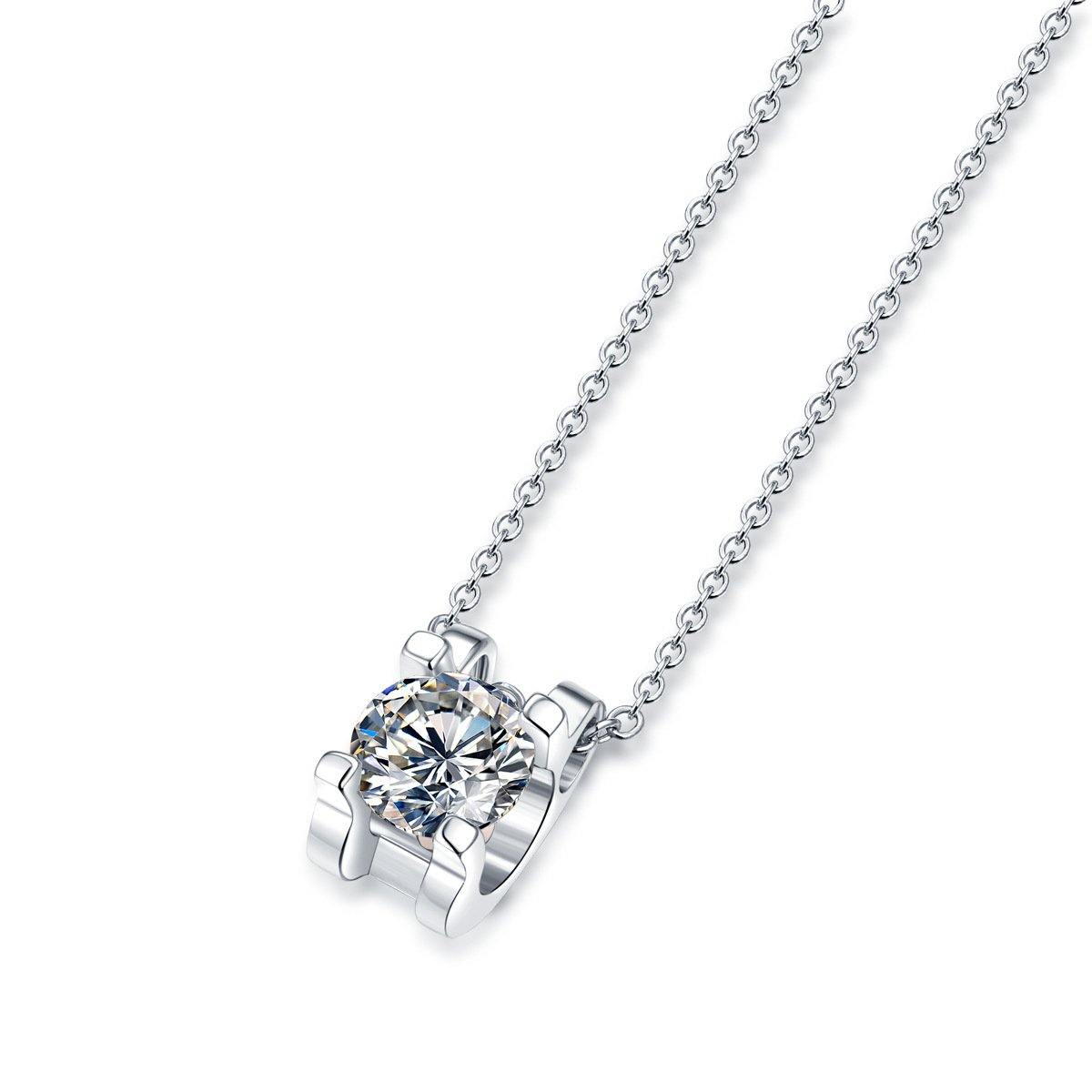 Moissanite Series Beautiful Mood Sterling Silver Necklace