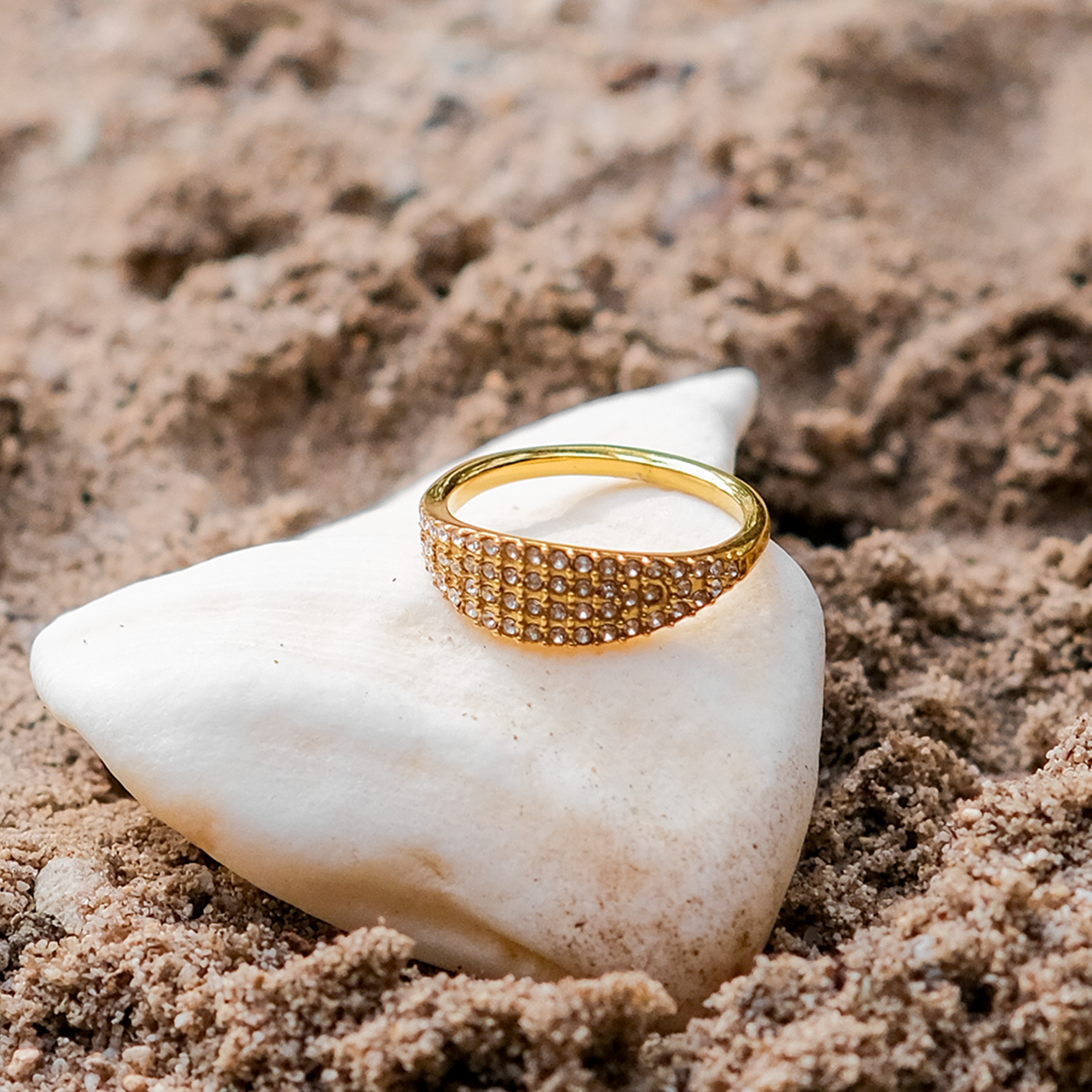 Germaine Paved Gold Ring