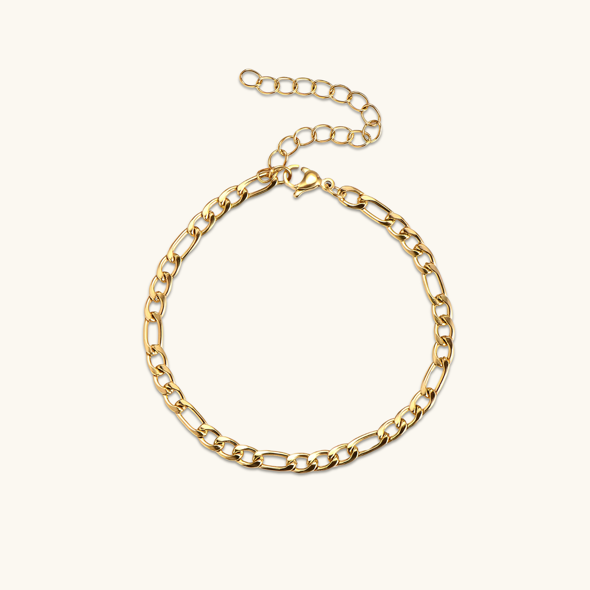 Figaro Bracelet - Gold