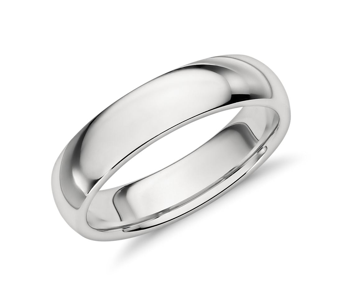 High Polished Classic Comfort Fit Wedding Band