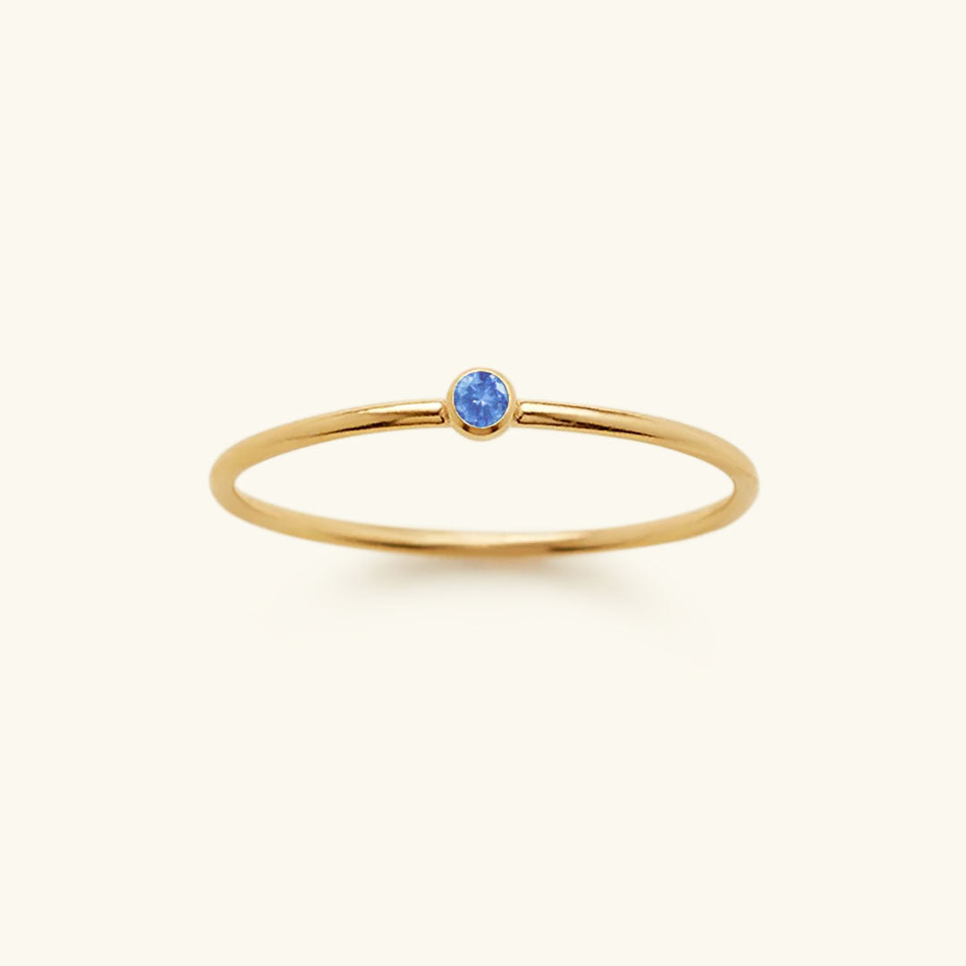 Amelia Birthstone Stacker Ring