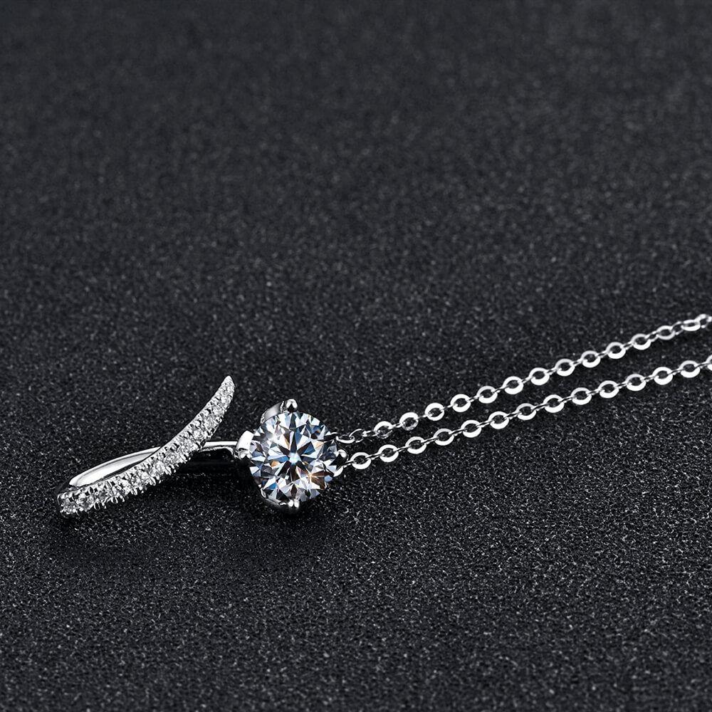 Moissanite Series Luxury Sterling Silver Necklace