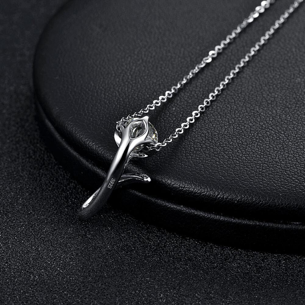 Moissanite Series Luxury Sterling Silver Necklace