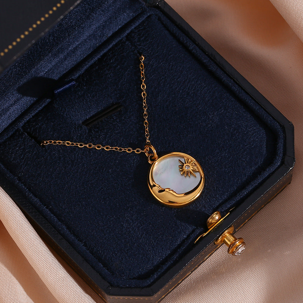 Evangeline Lunar Gold Necklace