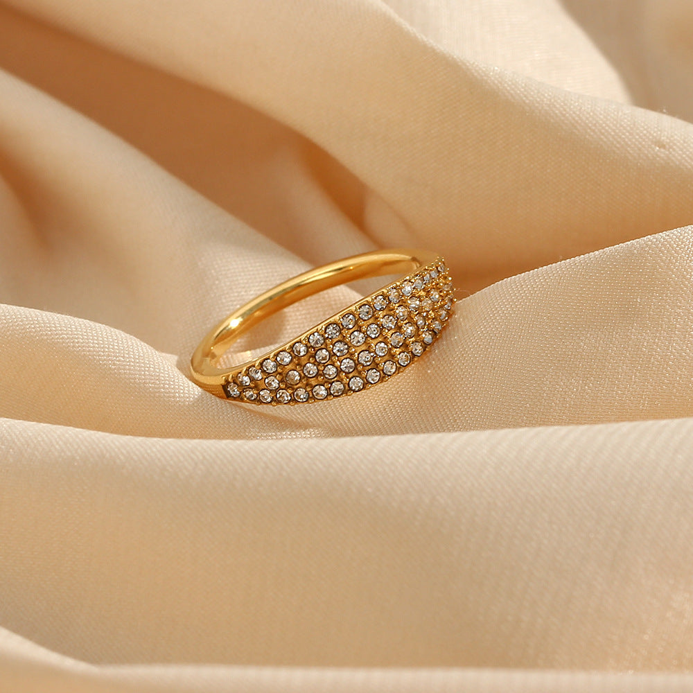 Germaine Paved Gold Ring