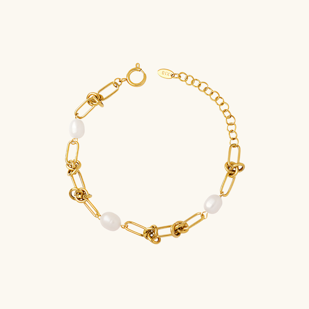 Pearl Knot Bracelet - Gold